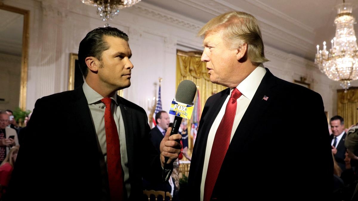 Trump nominates television host Pete Hegseth as his Defense Secretary