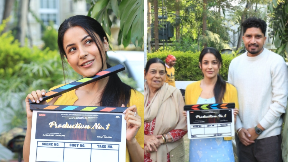 Shehnaaz Gill kickstarts shoot for new Punjabi film, shares pic with veteran actor Nirmal Rishi