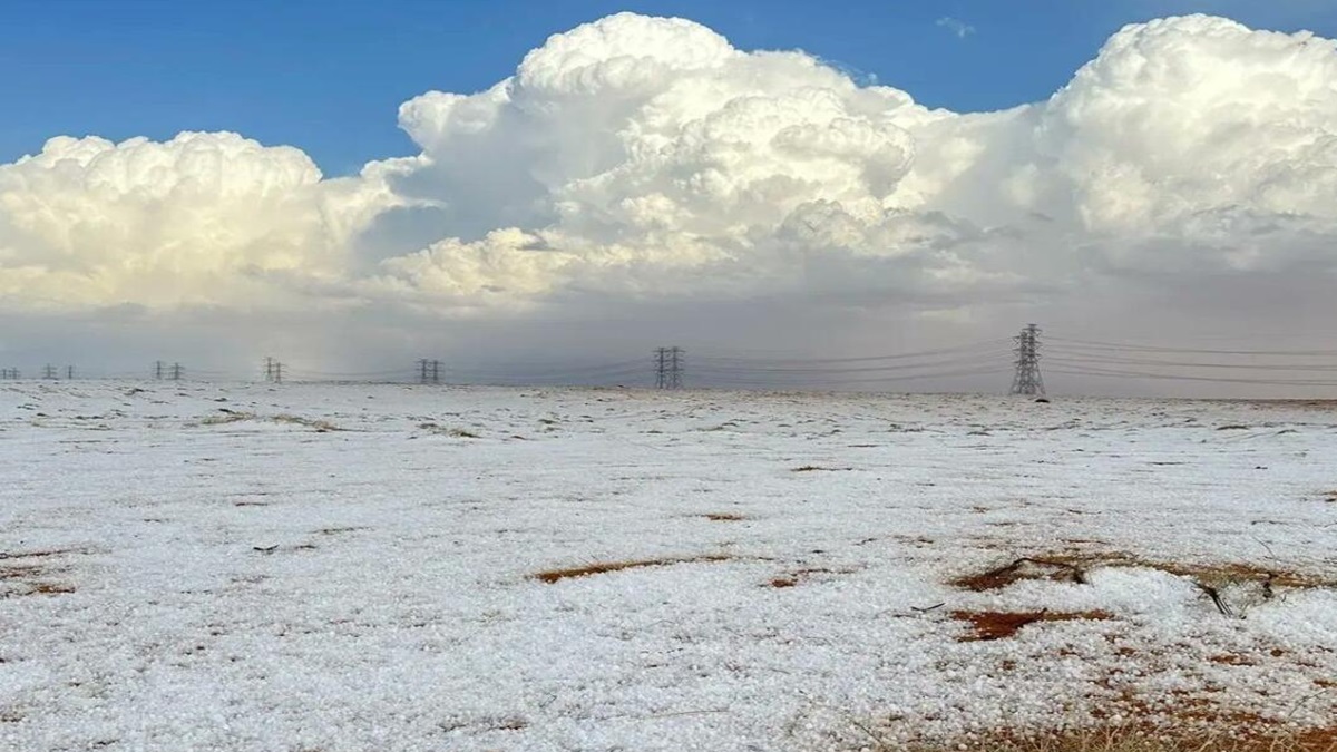 Snowfall seen in Saudi Arabian desert for first time in history: Check  photos, videos – India TV