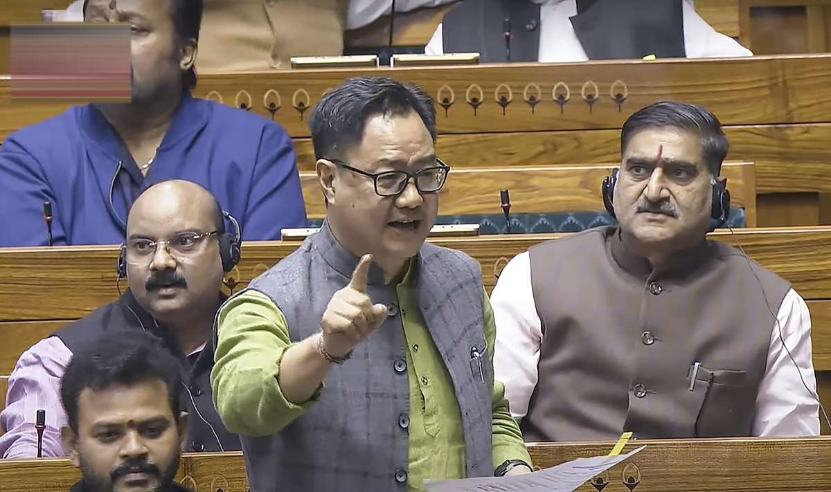 Privilege motion moved against Kiren Rijiju for derogatory remarks against Opposition leaders