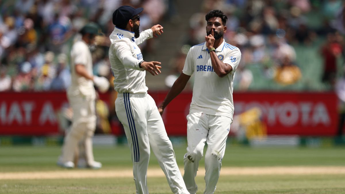 Mohammed Siraj knocks over Usman Khawaja to shush animated MCG crowd ...