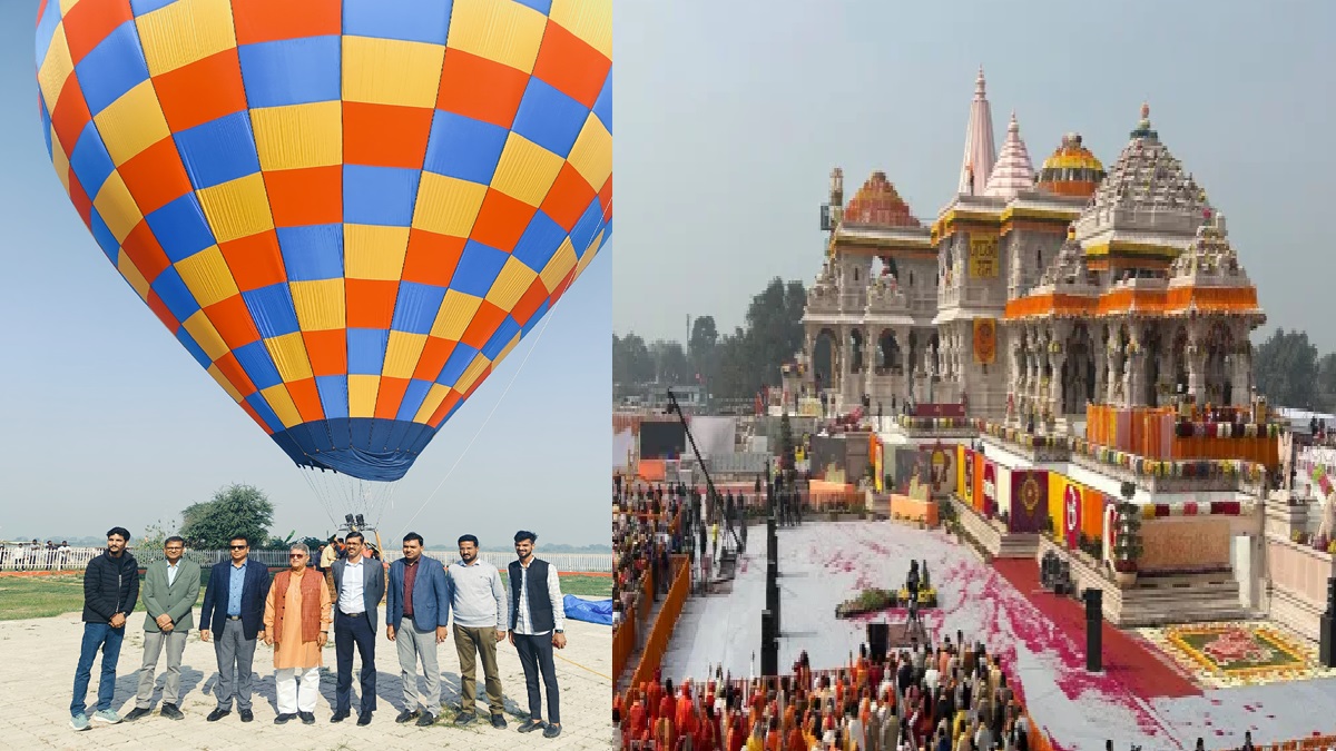 Ayodhya gets hot air balloon services, visitors can enjoy aerial views of majestic Ram temple