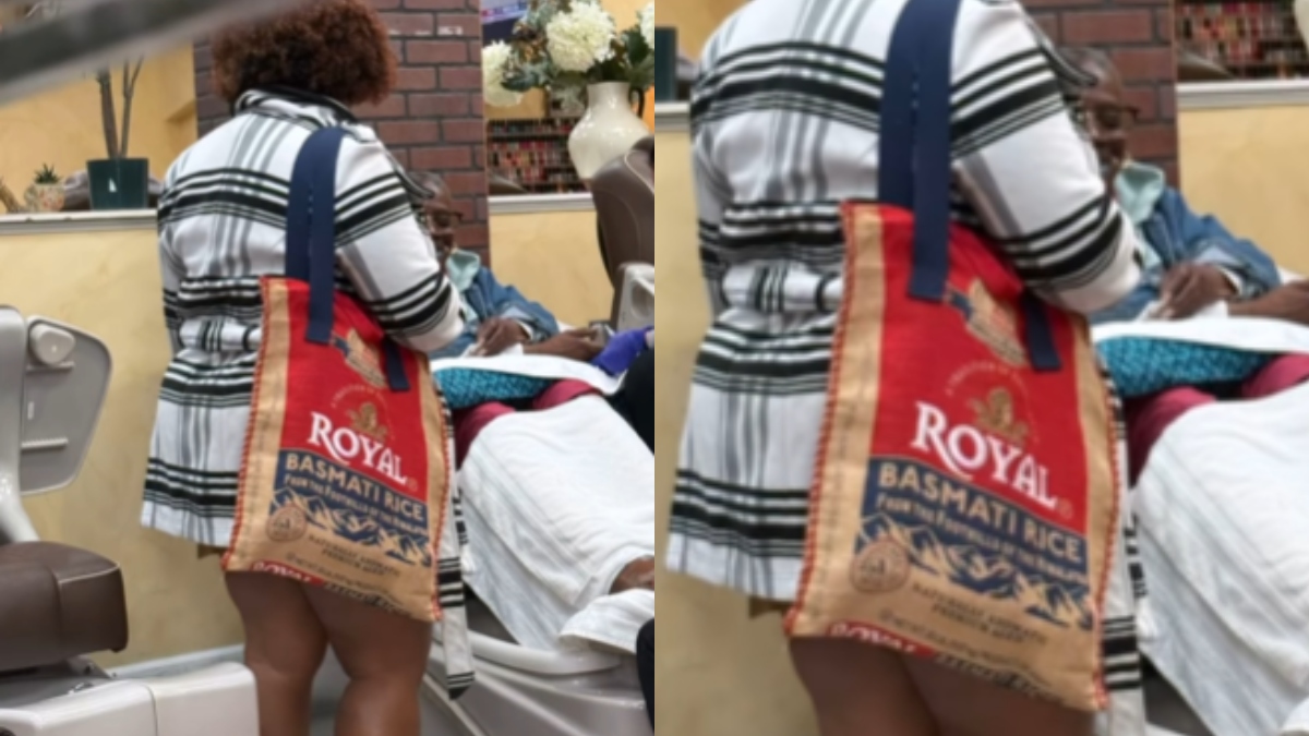 'Chawal ki bori': Viral video of US woman flaunting basmati rice bag leaves internet amused | Watch