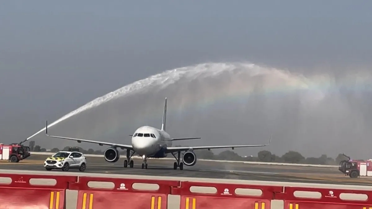 Watch Video: First test flight lands at Noida's Jewar Airport, boosts air connectivity in Delhi-NCR