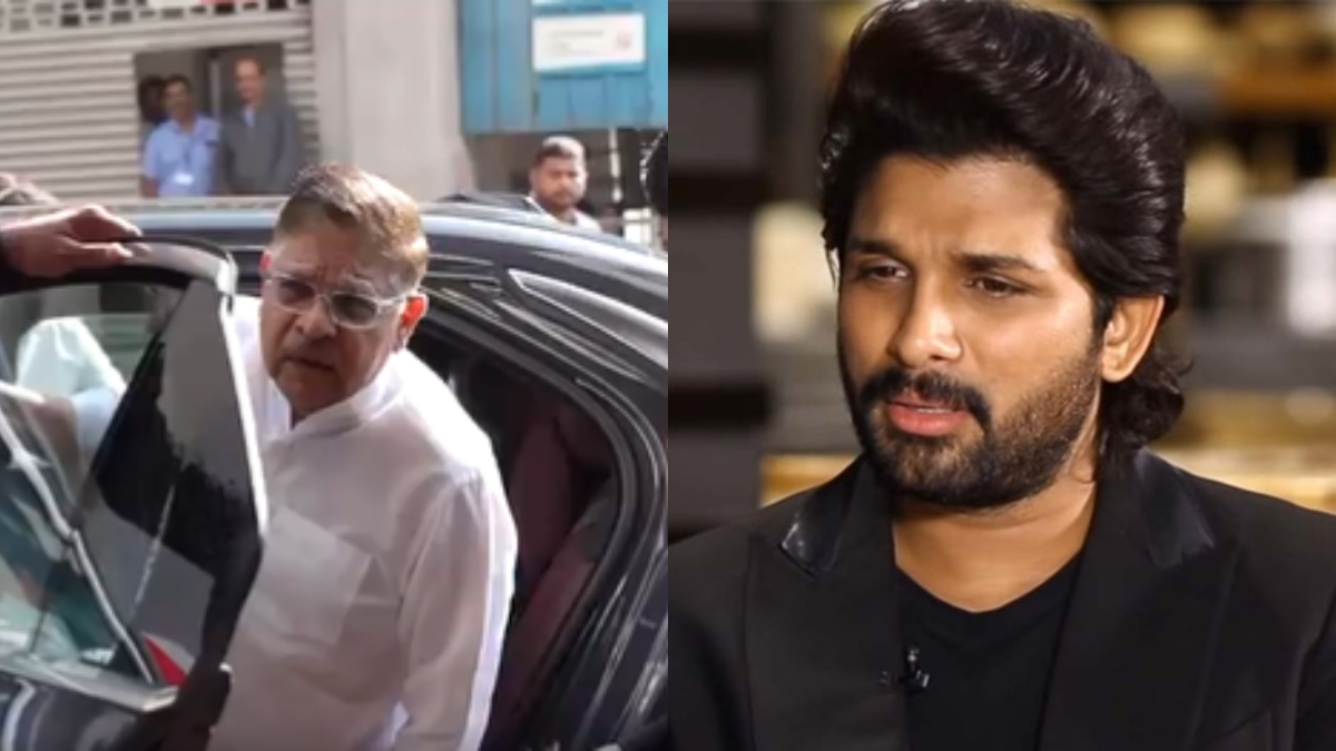 Allu Arjun's father Allu Aravind meets Sri Tej, who was injured during Hyderabad stampede | WATCH