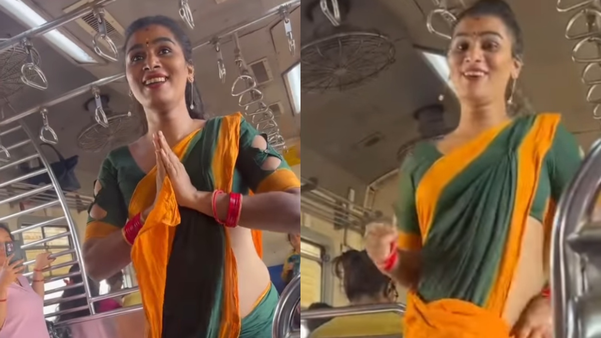 Trans woman turns flight attendant for Mumbai local, video viral | WATCH