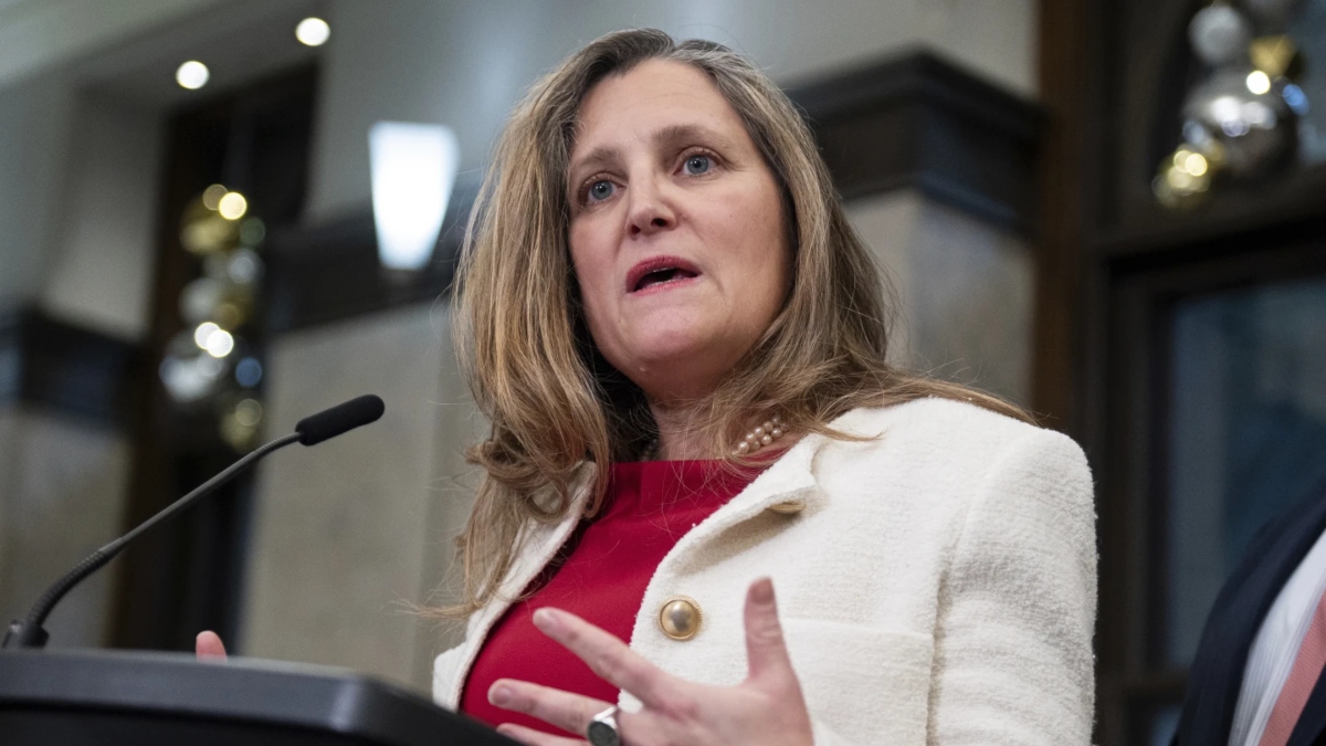 Canada's Finance Minister Chrystia Freeland resigns from Justin Trudeau's Cabinet