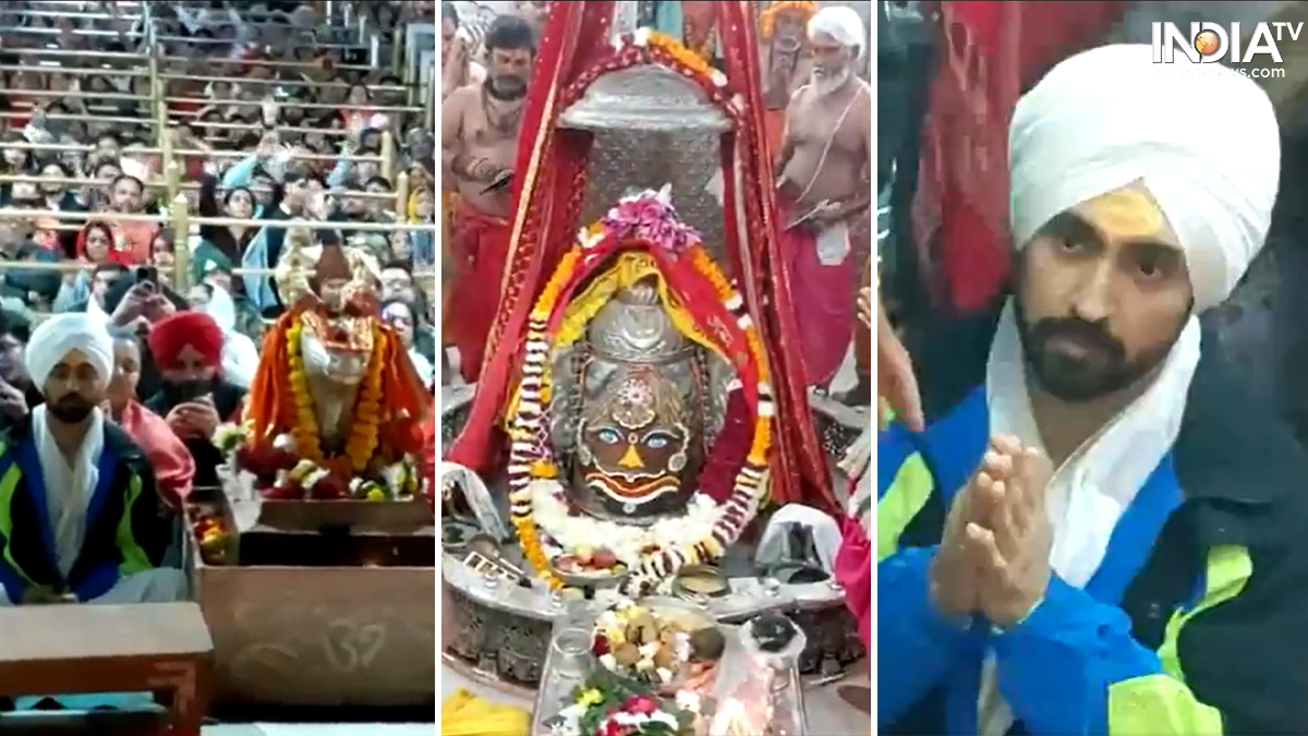 Diljit Dosanjh seeks blessings at iconic Mahakaleshwar Temple in Ujjain | WATCH