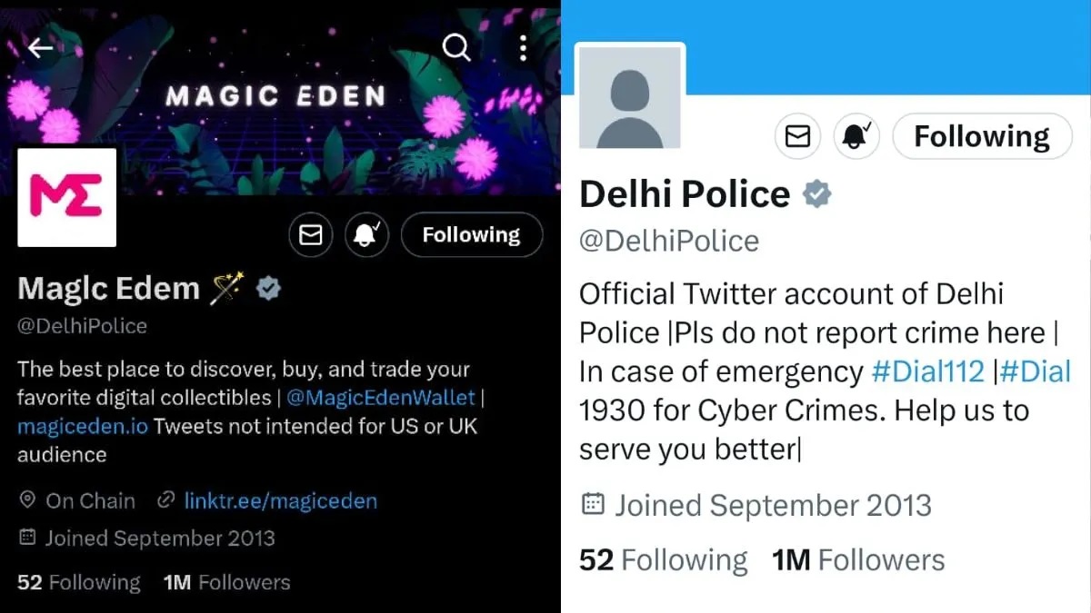 Delhi Police's official X handle hacked briefly, name changed to 'MagIc Edem'