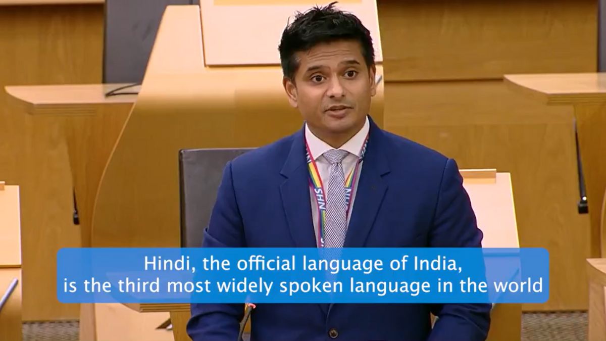 Scottish Indian shadow minister advocates for providing key government material in Hindi | WATCH