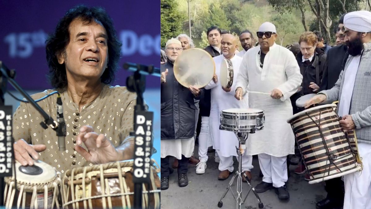 Zakir Hussain laid to rest in San Francisco, drummer Anandan Sivamani pays tribute at final tites | WATCH