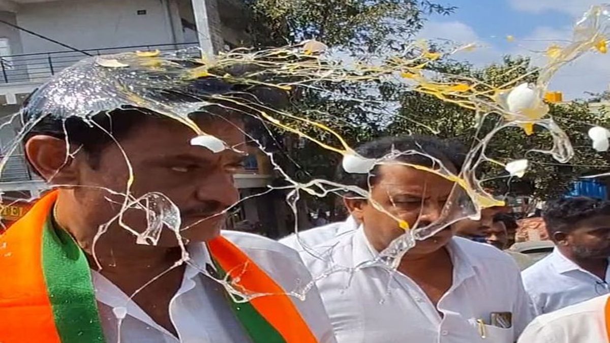 Egg thrown at Karnataka MLA, BJP accuses Congress workers of attack, probe underway