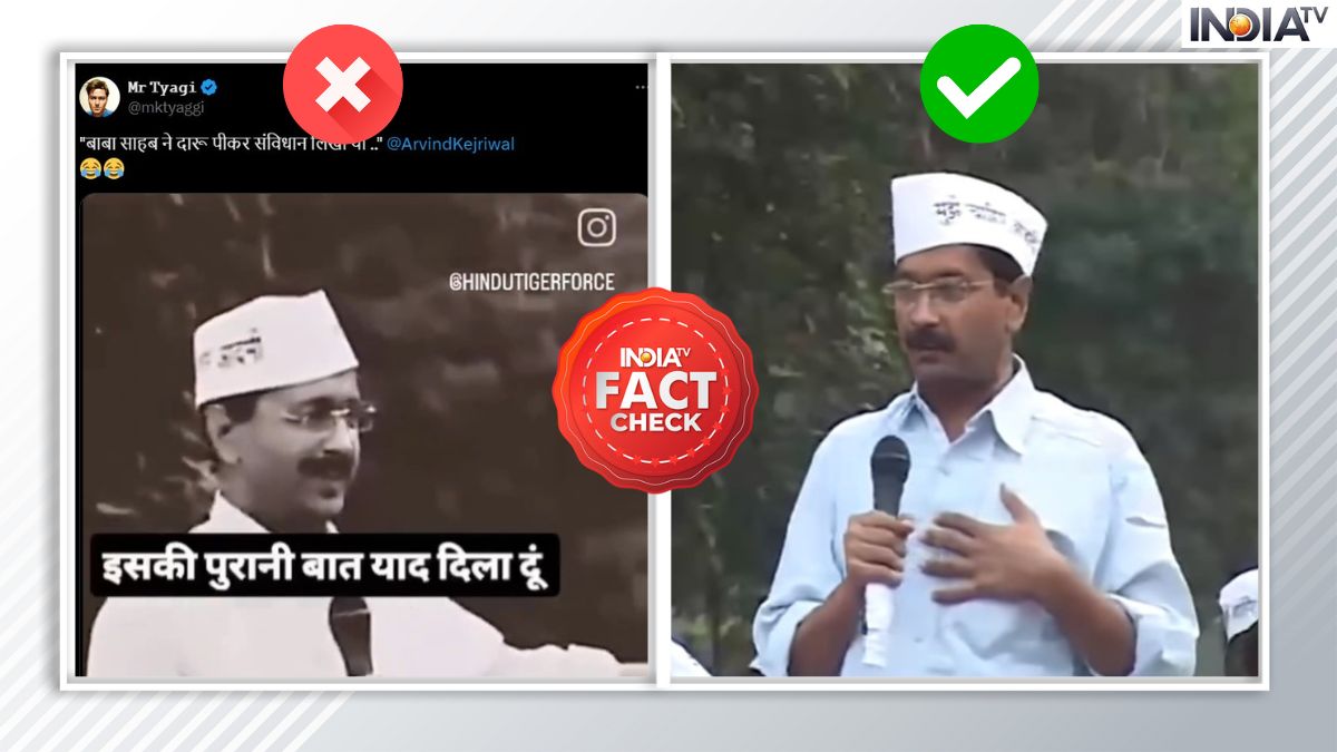 Fact Check: Did Arvind Kejriwal say BR Ambedkar was drunk while writing Constitution? Know truth