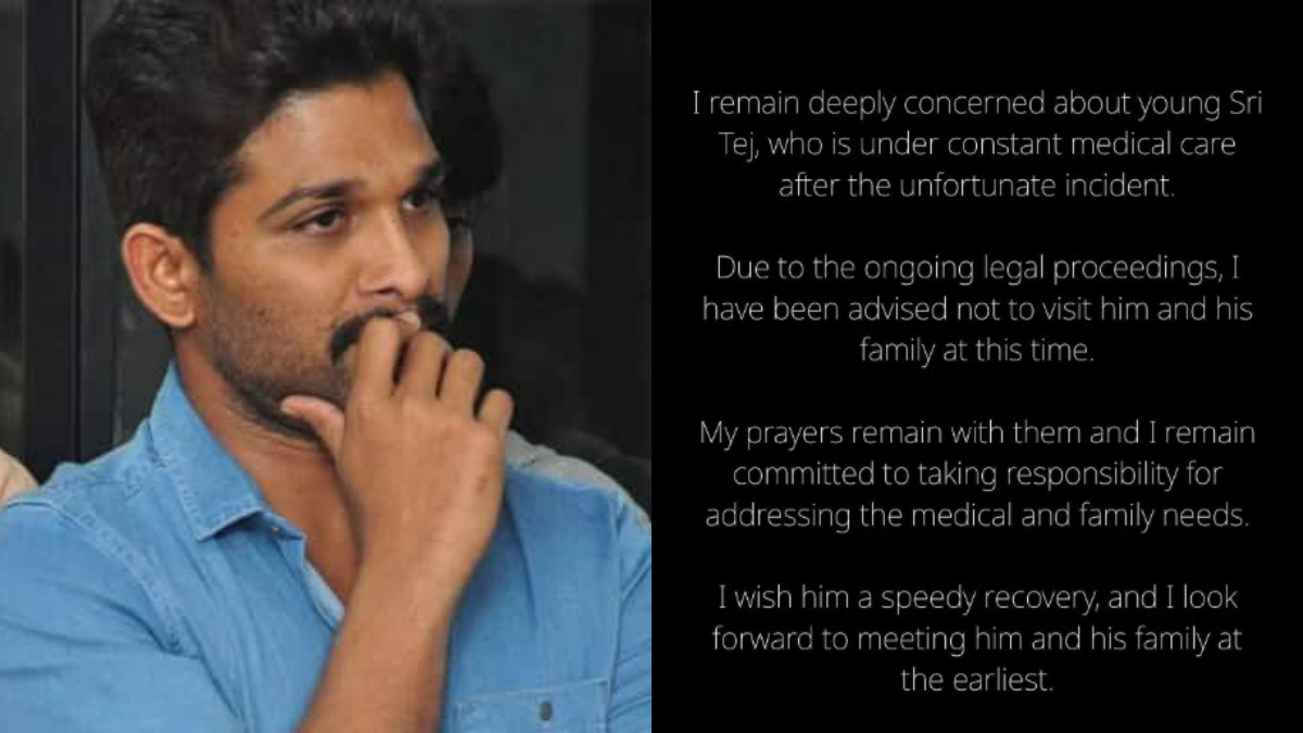 Allu Arjun’s social media post for boy injured in Hyderabad stampede gets mixed reactions