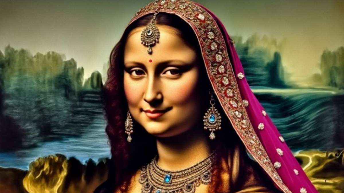 IIM student creates Indian Version of Monalisa using AI, seeks name suggestion, internet reacts