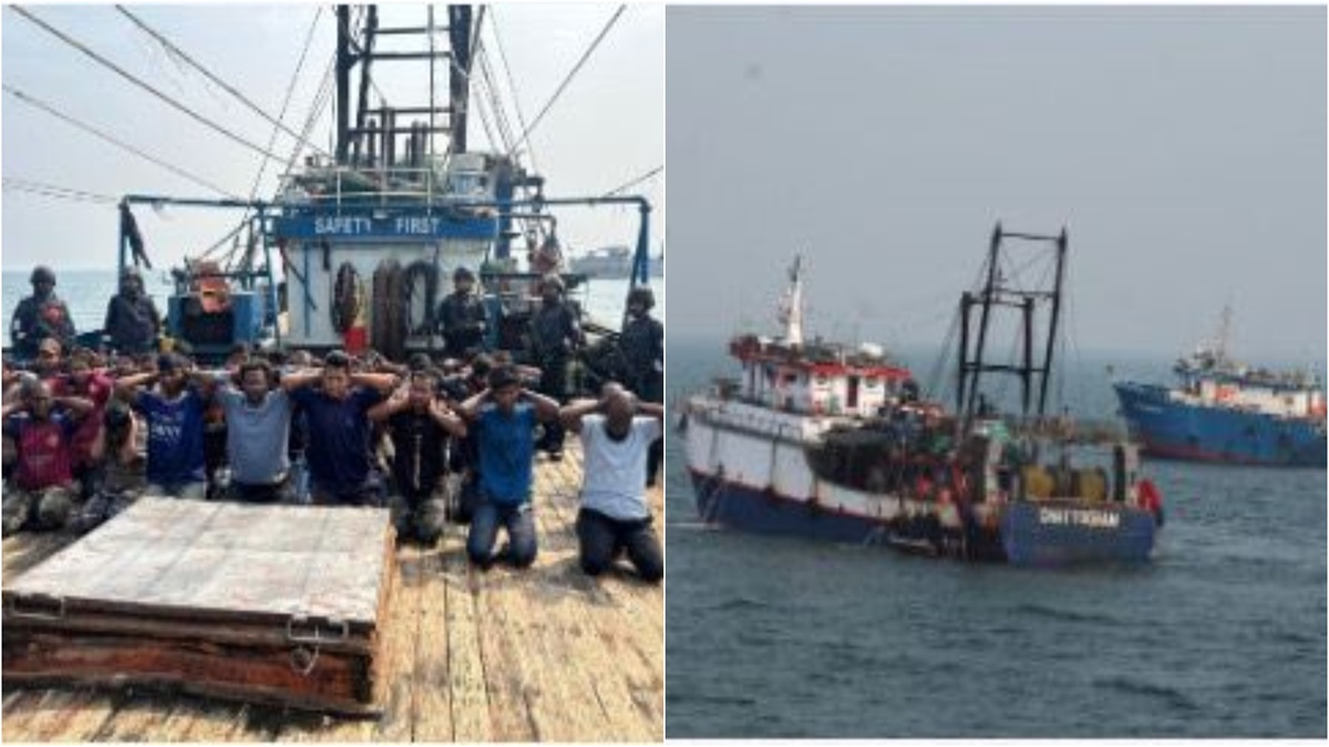 Indian Coast Guard arrests 78 Bangladeshi fishermen, seizes two trawlers for fishing illegally