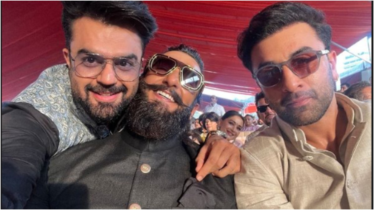 Madhuri Dixit adorably photobombing Ranbir Kapoor, Ranveer Singh’s selfie goes viral