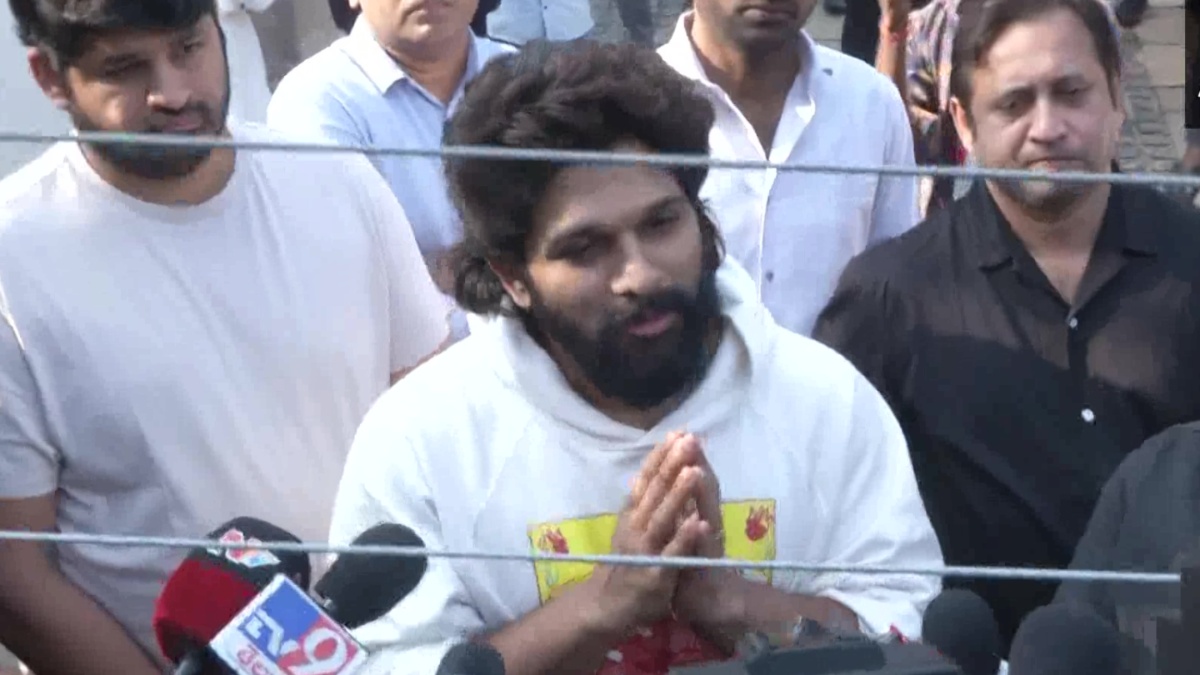 Allu Arjun breaks silence after release from jail, says ‘I am sorry, shall support Revathi’s family’ | WATCH