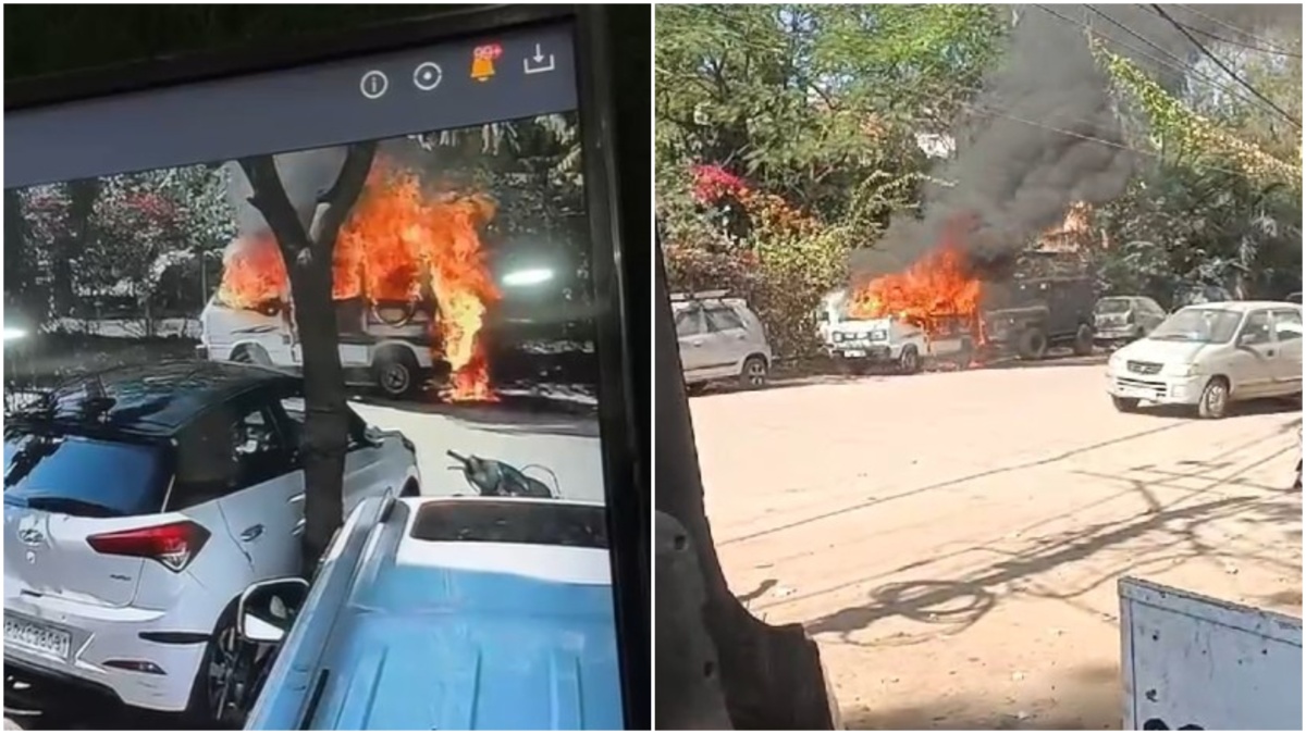 Madhya Pradesh: Blast in burning van causes panic in Bhopal, flames rise over 50 feet | Video