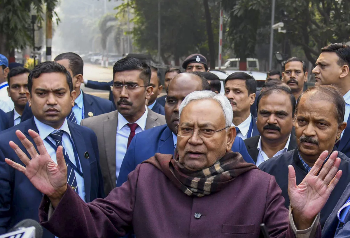 Bihar Chief Minister Nitish Kumar. 