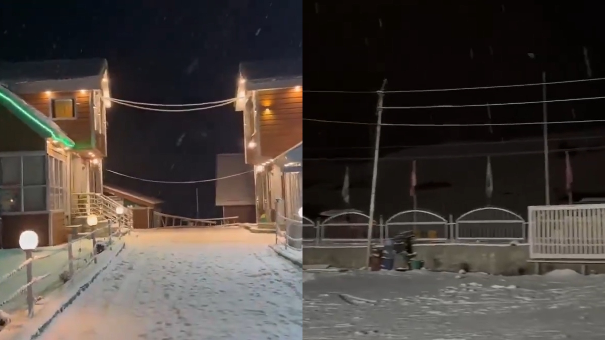 Sonamarg transforms into a winter wonderland after heavy snowfall | WATCH