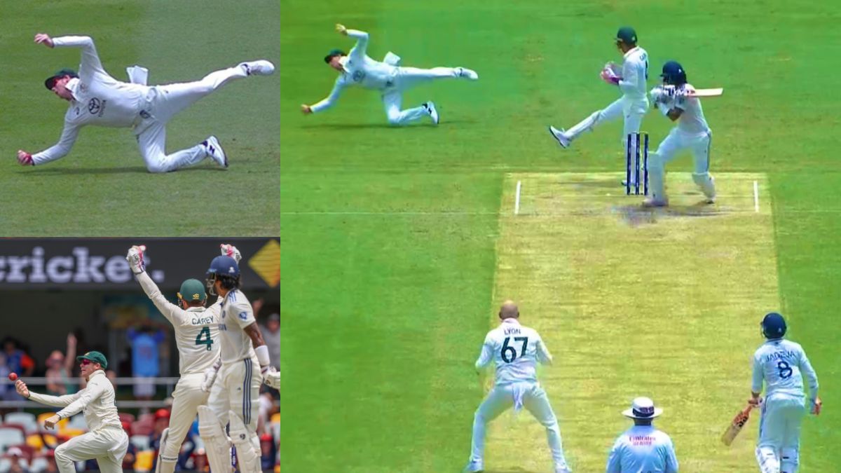 Steve Smith redeems himself by pulling off one-handed stunner to dismiss Rahul after dropping a sitter - WATCH