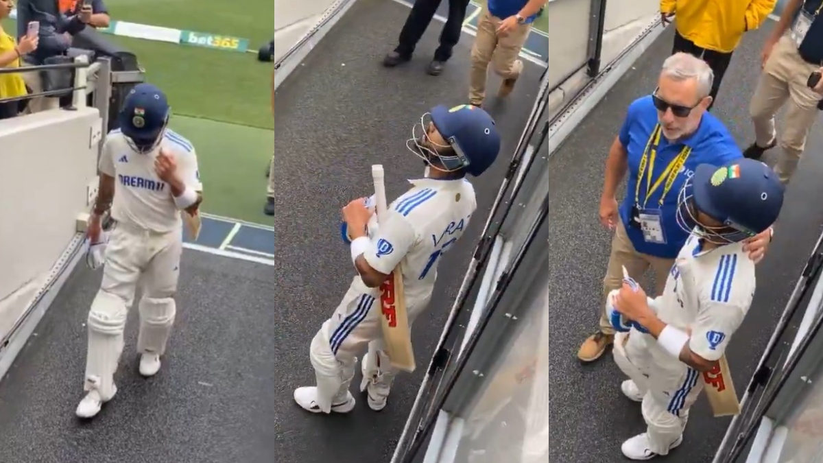 Virat Kohli confronts booing spectators at MCG after his 1st innings dismissal, security intervenes | WATCH