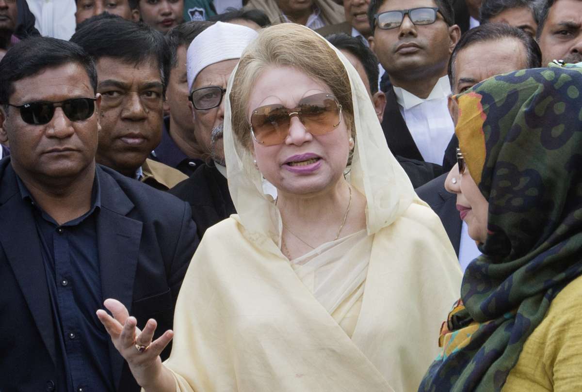 Bangladesh's ailing former premier Khaleda Zia leaves country to undergo treatment in London