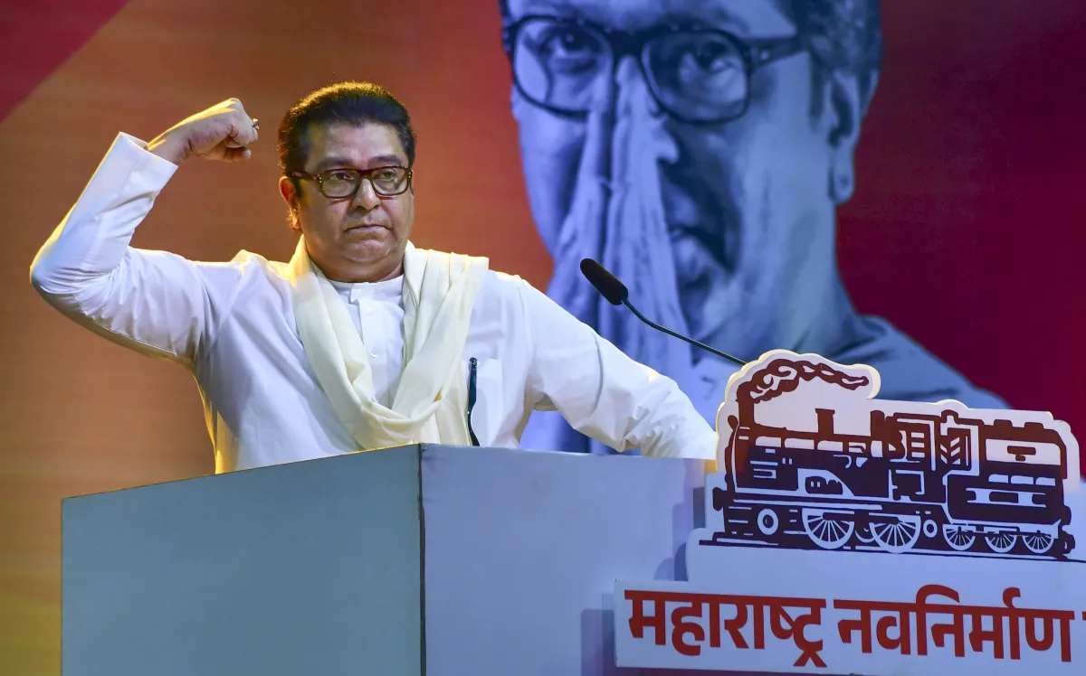 Raj Thackeray slams three-language policy in Maharashtra.