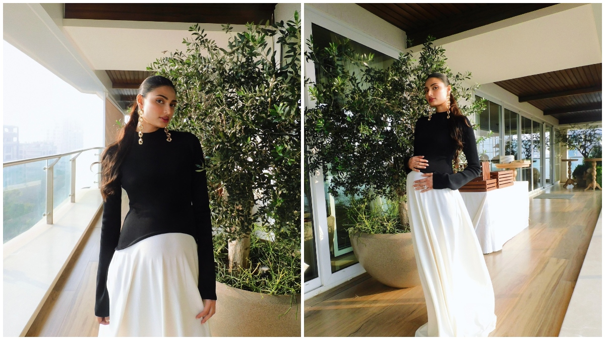 Athiya Shetty flaunts her baby bump in new pictures, Dhanashree, Sonakshi Sinha shower blessings