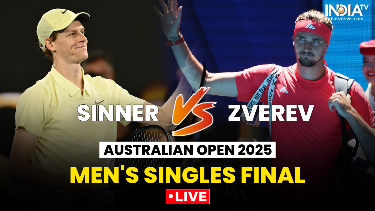 Australian Open 2025 final live match Jannik Sinner vs Alexander