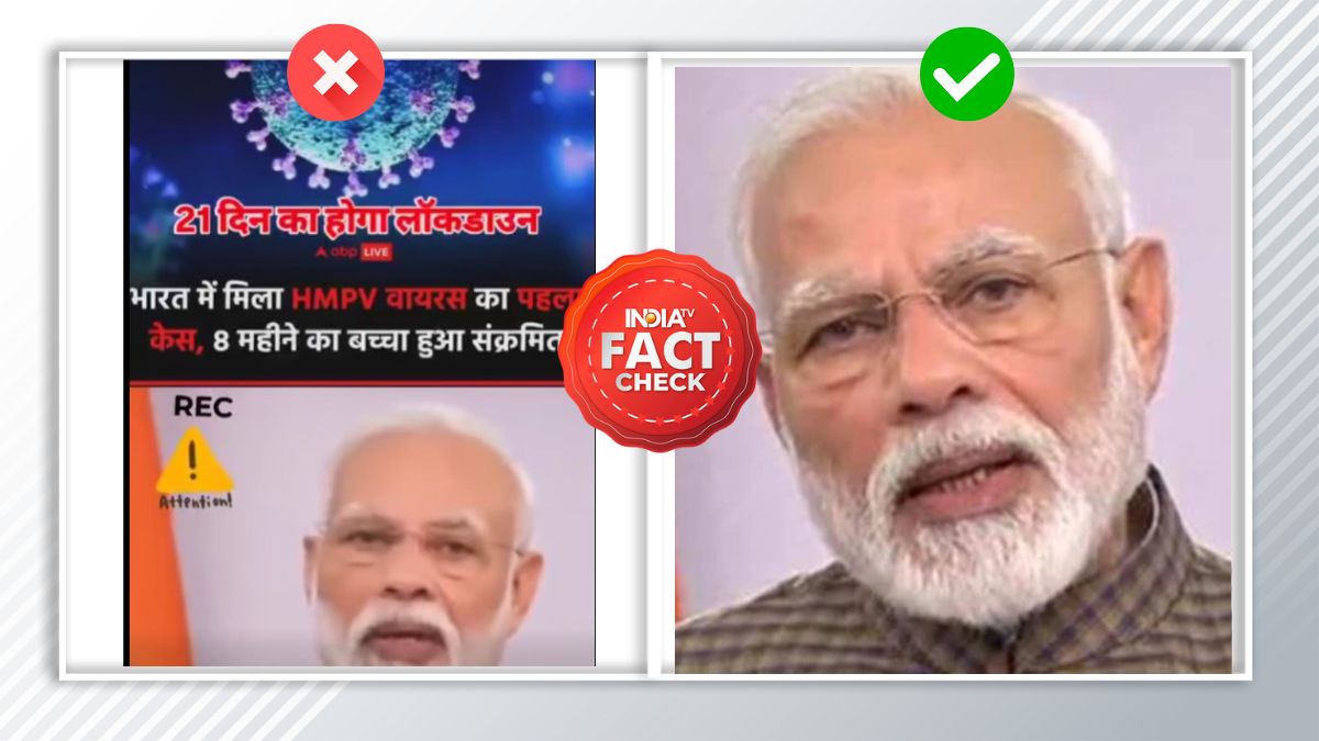 Fact Check: No, PM Modi has not announced lockdown after HMPV cases in India, 2020 video goes viral