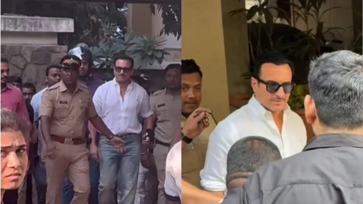 Saif Ali Khan’s first video after attack is out, actor dons white shirt and denim post discharge | WATCH