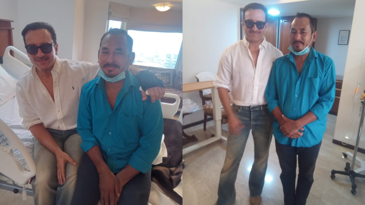 Saif Ali Khan meets, hugs auto driver who took him to hospital, mother Sharmila Tagore reacts