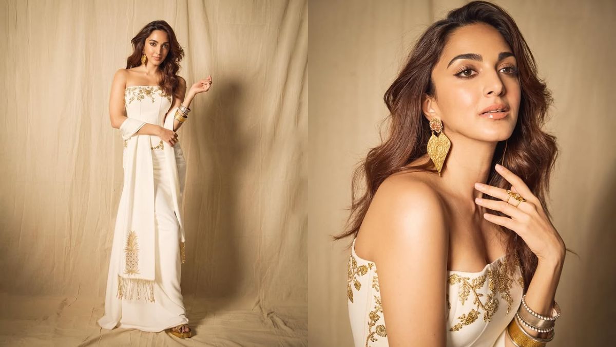 Kiara Advani exudes elegance in a white corset set while promoting Game Changer