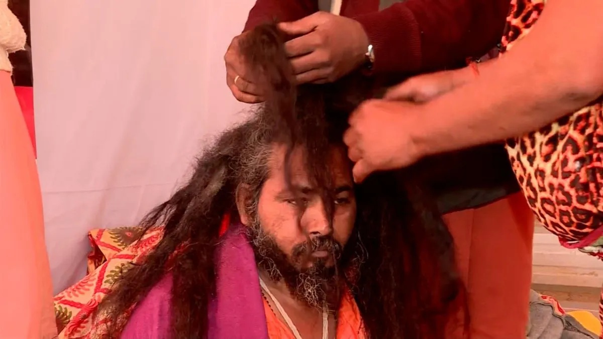 Sanyasi on life support to one with 45 kg rudraksha on head: Saints arrive for Maha Kumbh 2025