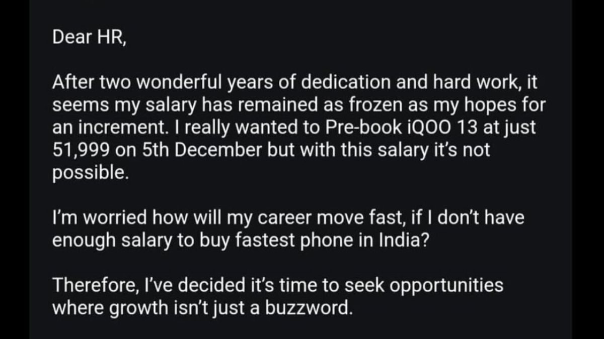 Man's resignation letter leaves internet amazed, says 'my salary remained frozen...'