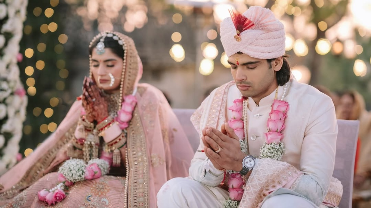 Neeraj Chopra, two-time Olympic medalist, is now married, shares news on social media | See photos