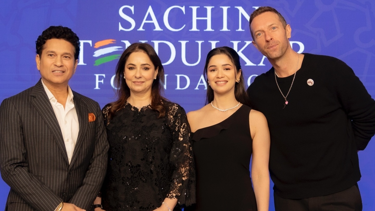 Coldplay singer Chris Martin attends 5th anniversary celebrations of Sachin Tendulkar Foundation