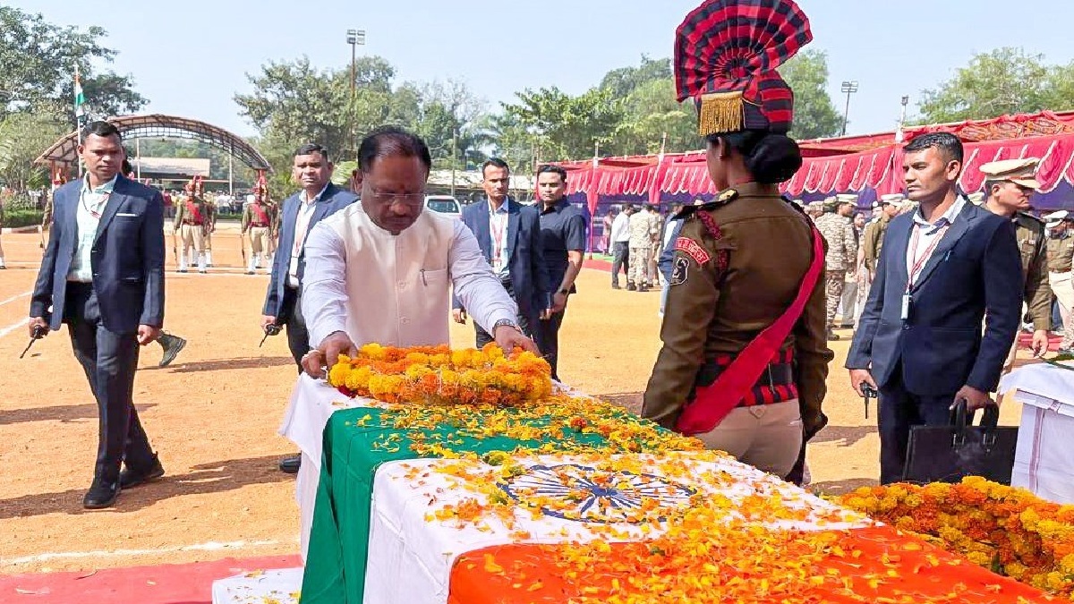 Chhattisgarh CM Vishnu Deo Sai pays tribute to 8 jawans, driver killed in Naxalite attack in Dantewada