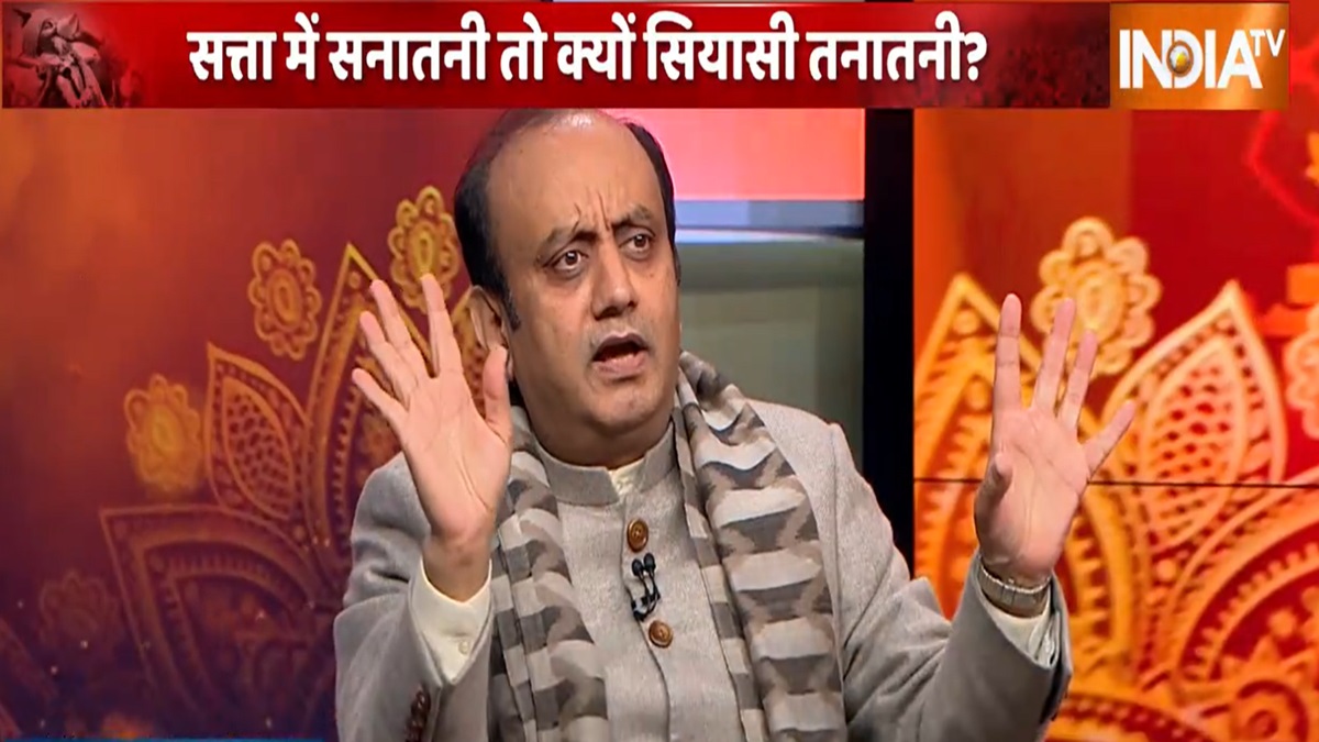 Satya Sanatan Conclave: BJP's Sudhanshu Trivedi takes a dig at Kejriwal, likens him with 'Ravana-turned-sadhu'