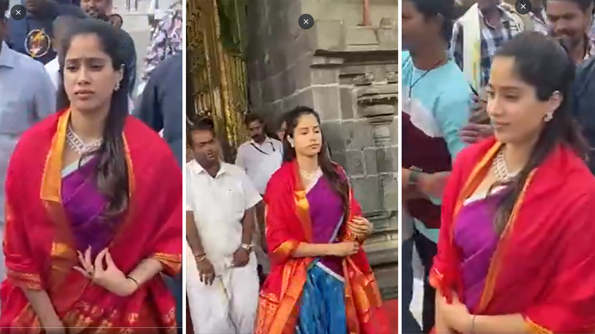 Jahnvi Kapoor visits iconic Tirumala Temple, seeks blessings with Shikhar Pahariya | Watch viral video