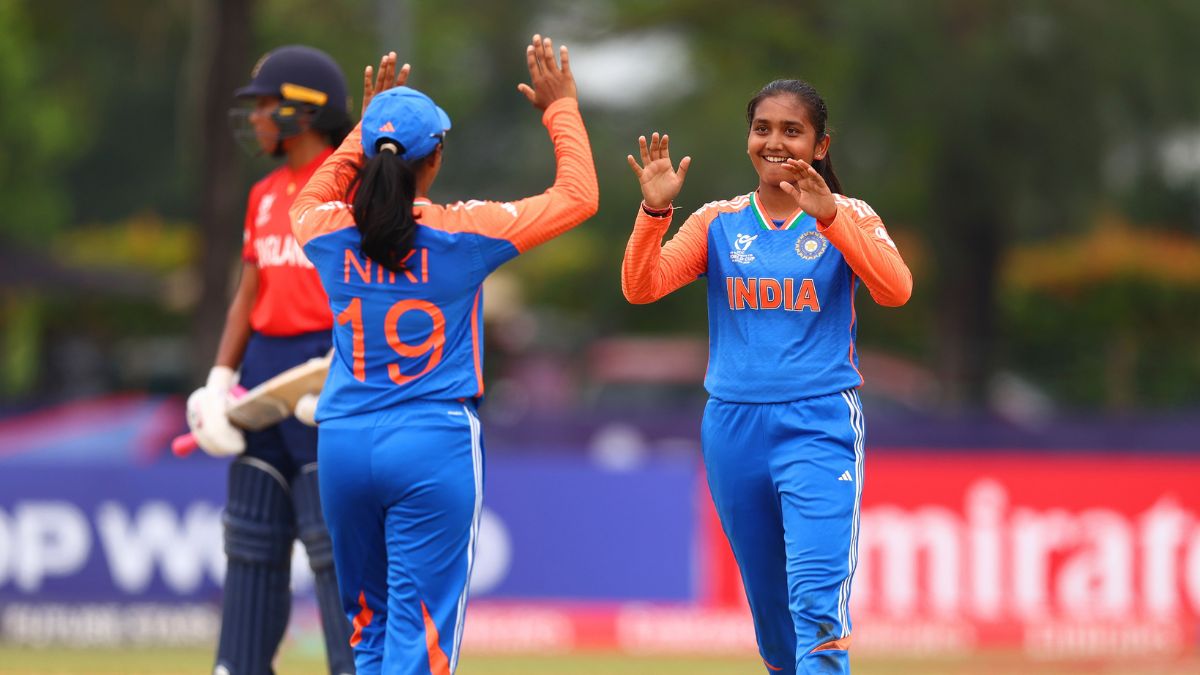 u19 women s t20 world cup parunika sisodia vaishnavi outfox england india qualify for final