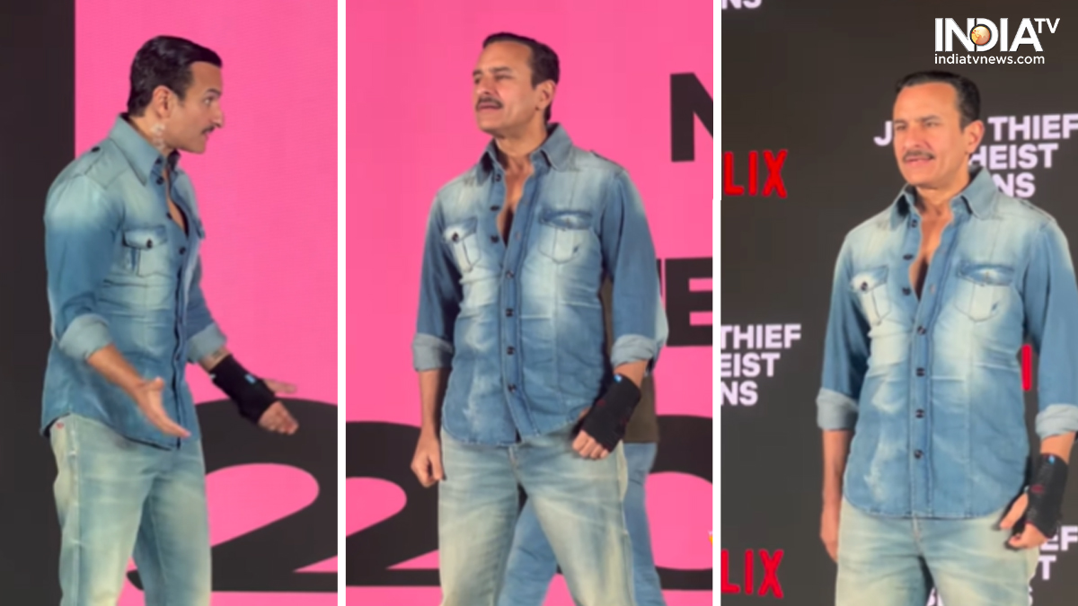 Saif Ali Khan spotted with huge neck scars at film promotions, pics and videos go viral