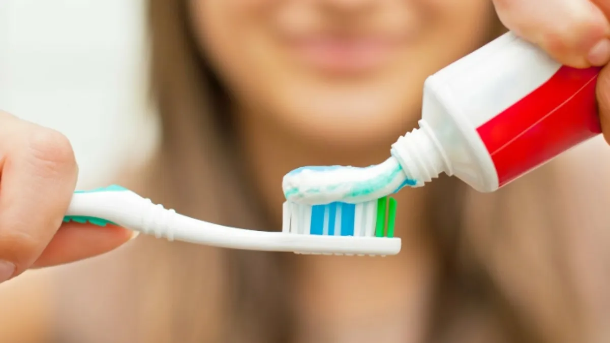 Using too much toothpaste while brushing your teeth