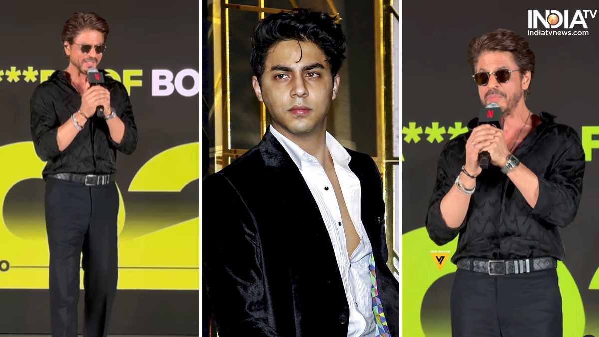 Shah Rukh Khan reveals title of his son Aryan Khan’s directorial debut series | See viral video