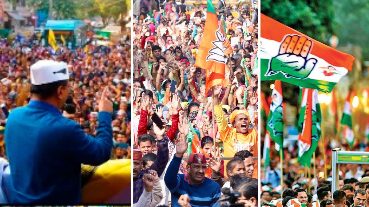 Delhi Assembly Polls 2025: AAP, BJP, Congress make final push as high-octane campaigning comes to an end