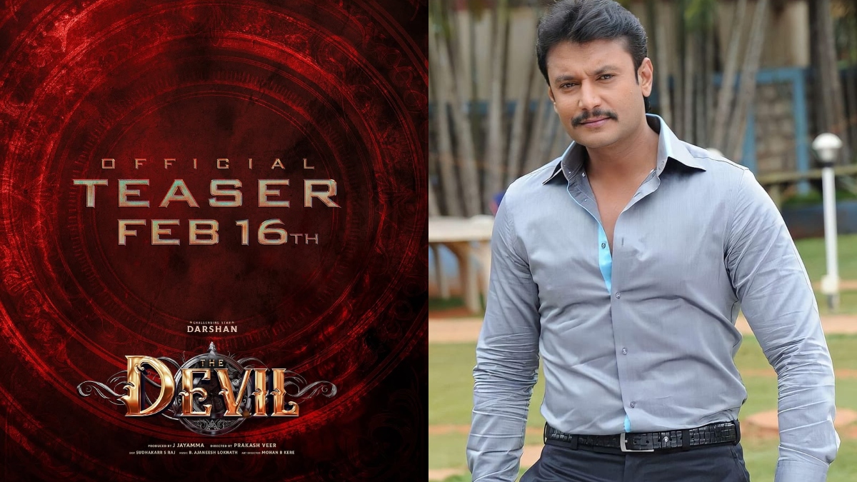 Day after coming out of jail, Kannada actor Darshan Thoogudeepa shares ‘The Devil’ poster