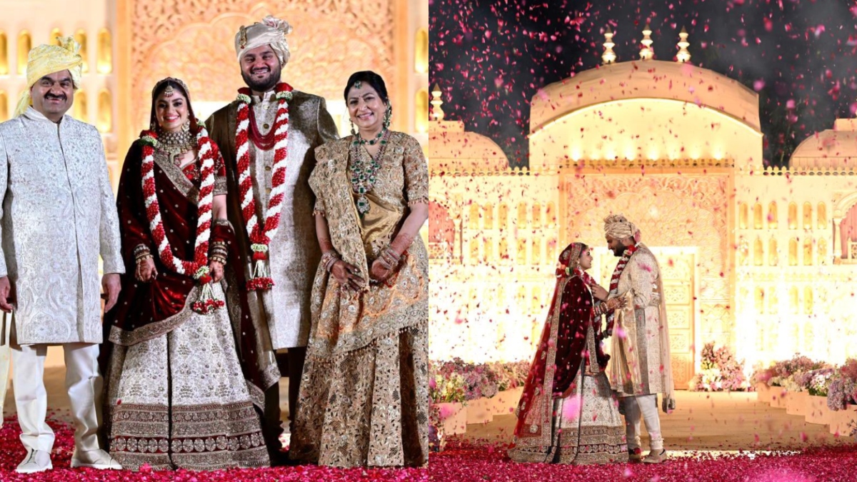 Jeet Adani weds Diva Shah in private ceremony.