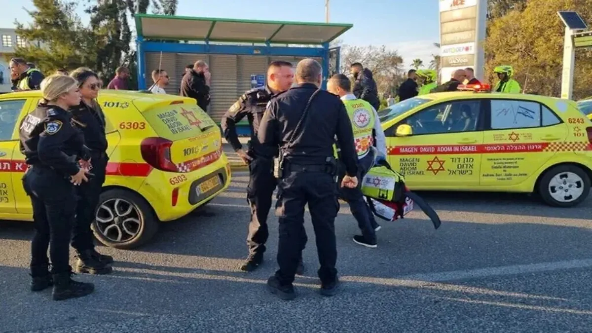 Several injured as car rams people in suspected terror attack in north Israel.
